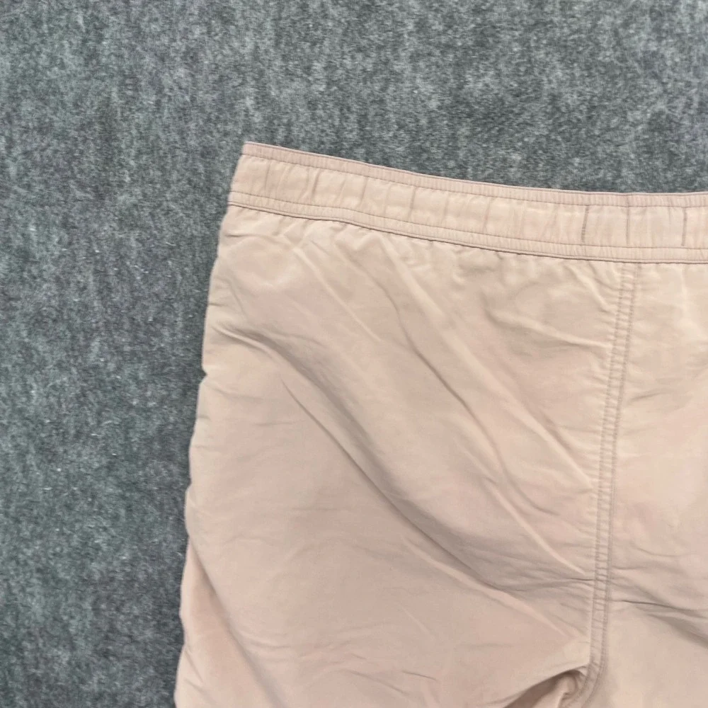 AllSaints Swim Shorts Mens Medium Ramskull Pink Tan Mesh Lined Trunks